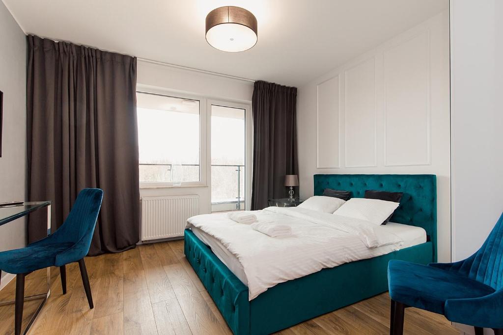 Krevet ili kreveti u jedinici u objektu Warsaw To Be - Glamour Apartment