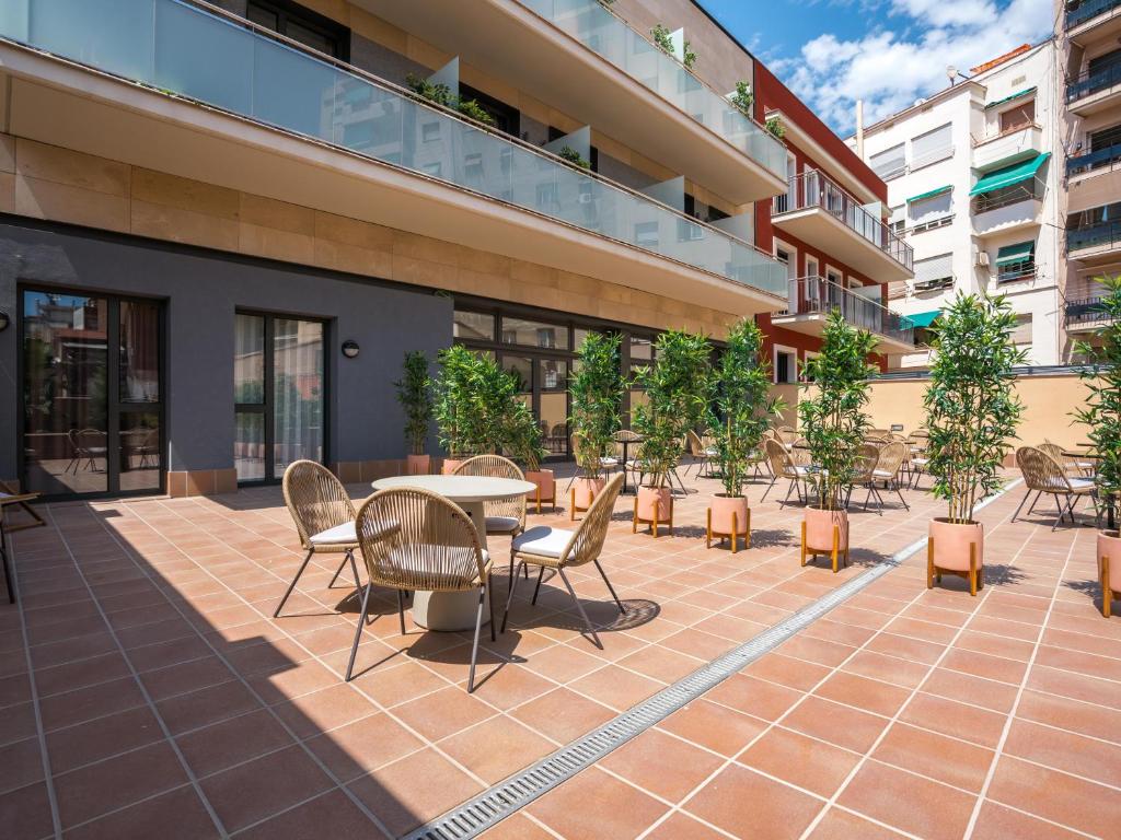 O edifício onde o hotel está situado