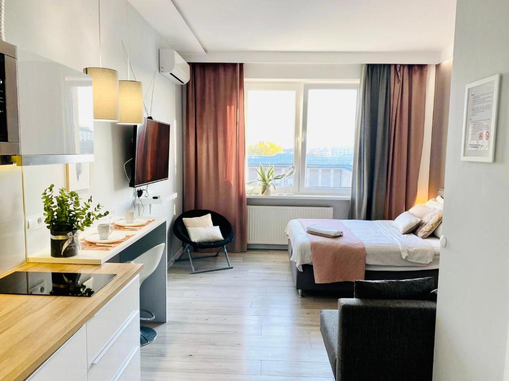 Zona d'estar a Exclusive Apartments Smolna