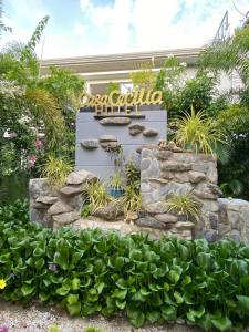 Un jardín fuera de Casa Cecilia Hotel