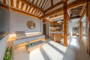 Eldhús eða eldhúskrókur á Seoul Premium Hanok MemoryStay Hyoja