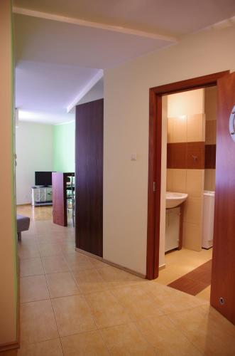 Kúpeľňa v ubytovaní Szucha Apartments