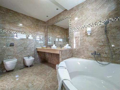 ห้องน้ำของ Hotel Pozo del Duque