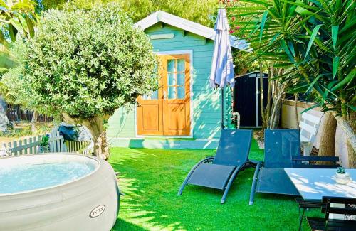 Tiny house deluxe para escapada con Jacuzzi