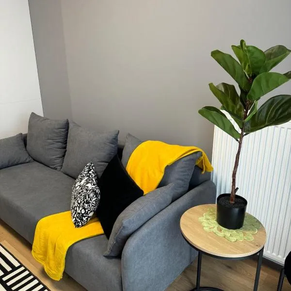 Grey Apartament 2 pokojowy z balkonem w Warszawie, hotel in Warszawa